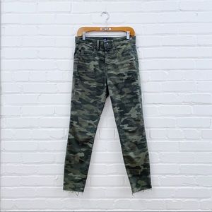 GAP army camo true skinny jeans khaki
